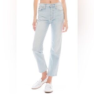 MOTHER The Tomcat Jean Hella Hot Light Wash Straight Leg Size 24